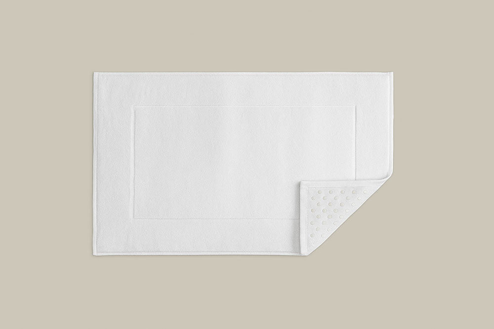 Comphy Bamboo Bath Mat - White