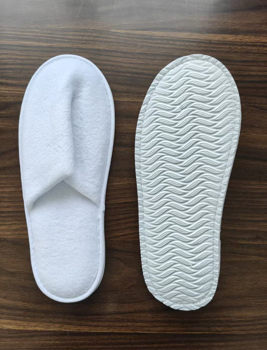 Coral Fleece Guest Slipper - Plush White