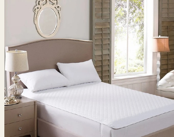 White bedroom prepared for a residential project